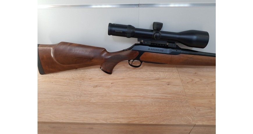 Sztucer Sauer 202 kal.9,3x62 na lewą ręke z lunetą Swarovski Z4i
