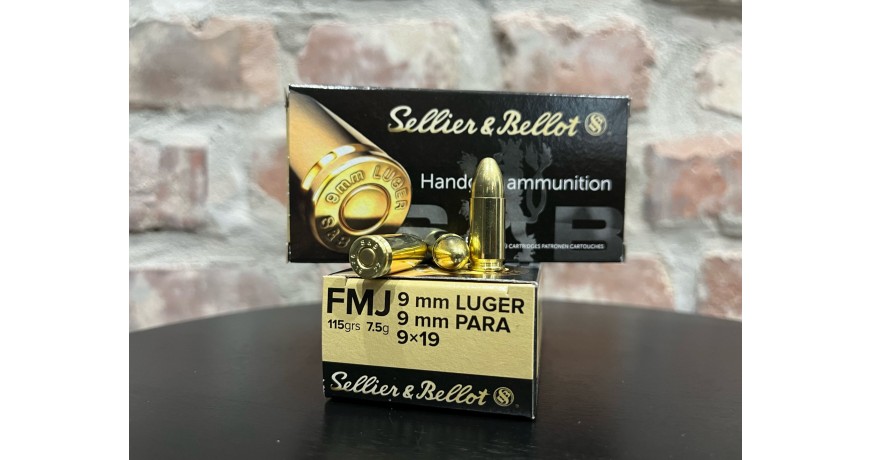 Amunicja Sellier&Bellot 9mm luger para 7,5g FMJ