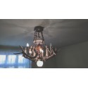 Żyrandol, lampa poroże jelenia