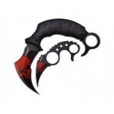 Nóż KARAMBIT Zombie Hunter Black/Red - 2 szt. ZB109BR