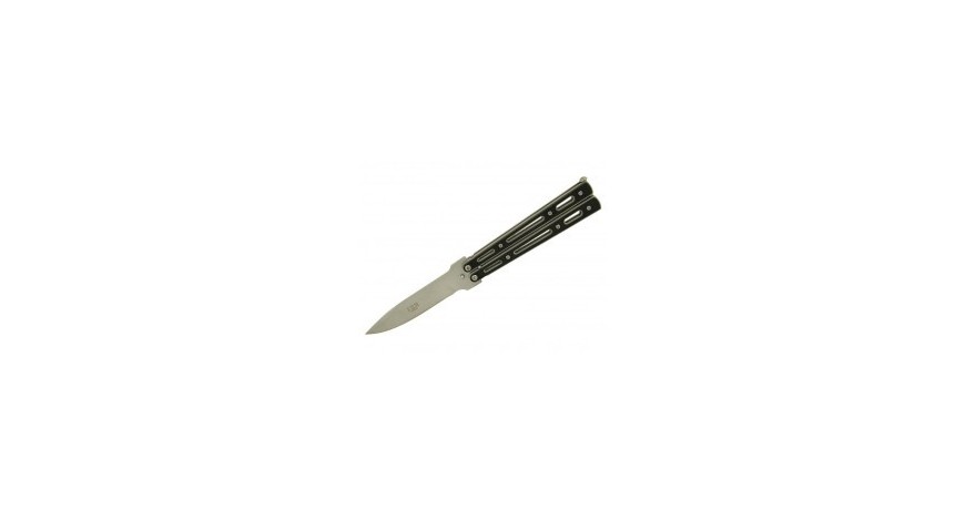 Nóż motylek JKR200 INOX, Balisong, ostrze 10 cm