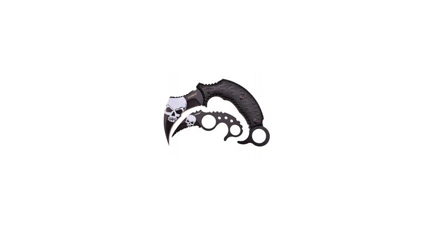 Nóże KARAMBITY Zombie Hunter Black/White - 2 szt. ZB109BK