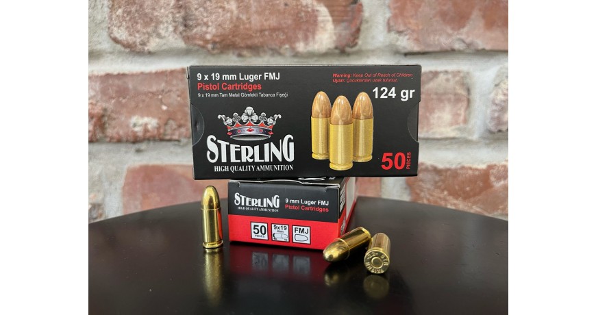 Amunicja Sterling 9x19mm 8g FMJ